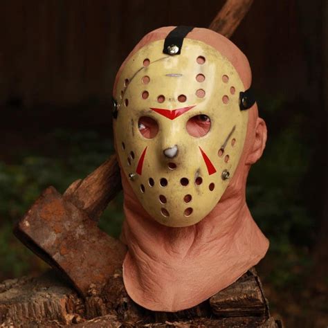 jason voorhees hood|jason latex mask.